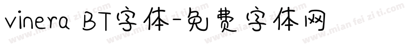 vinera BT字体字体转换